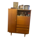 50s/60s display cabinet secretary storage unit