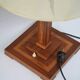 Lampe de table avec incrustations et abat-jour en soie