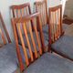 Lot of 6 Gplan teak wood armchairs vintage 1970s dining room scan.