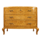 Commode en bouleau du XXe siècle avec plateau en marbre