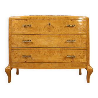 20th Century Birch Wood Dresser with Marble Top