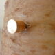 Lamp vintage of 50 years in resin