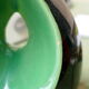 Vintage green and black ceramic lamp foot