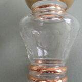 Art deco vase, engraved glass