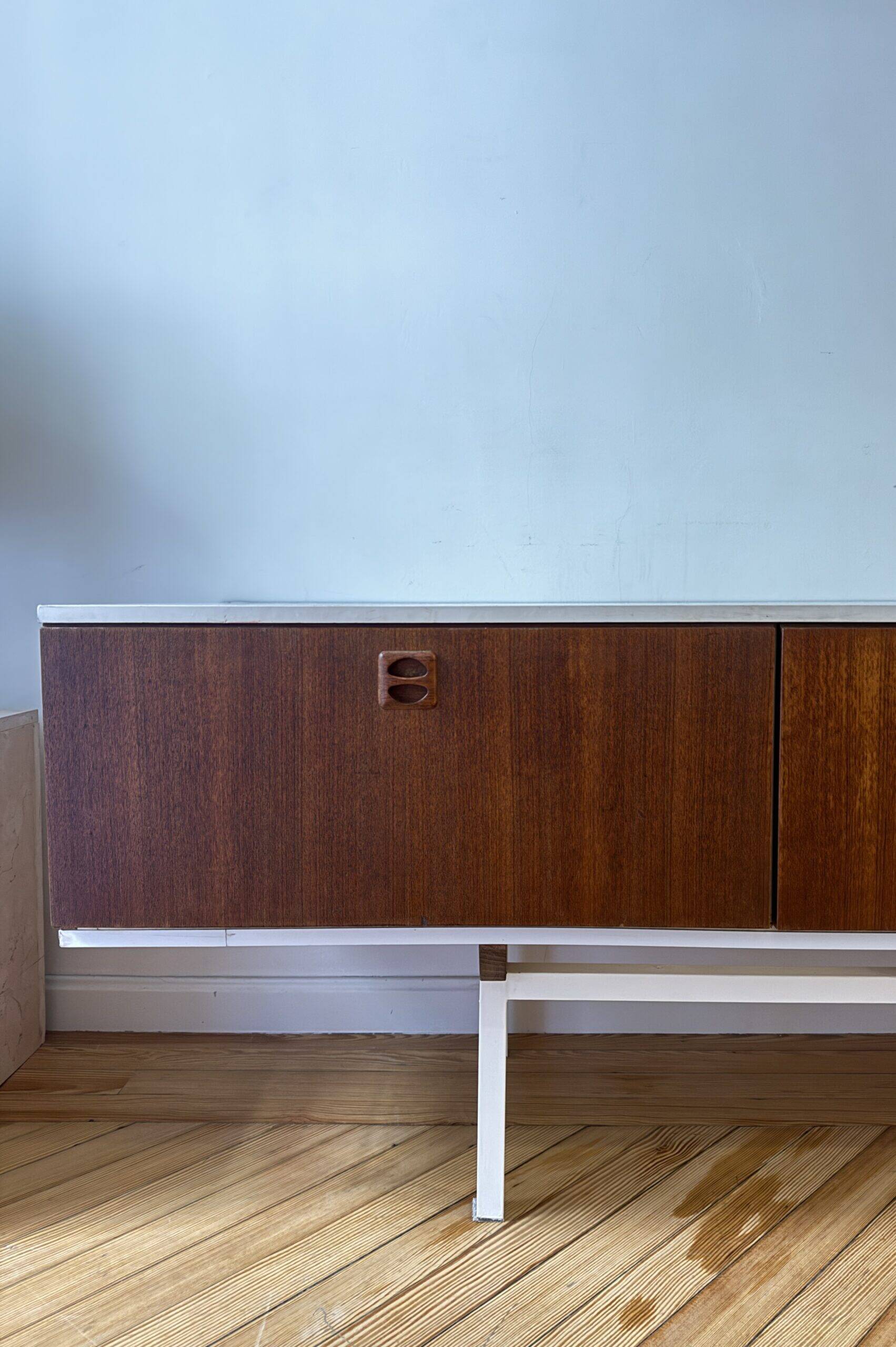 Teak and metal sideboard