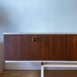 Teak and metal sideboard