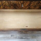 Art Decò chest of drawers from the 1940s in mahogany and briar