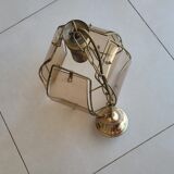 Faceted suspension in smoked glass