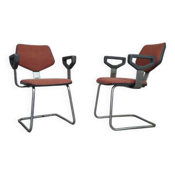 2 x très rare chaise Nimbus 2103 Gispen / Circle Software Group 1983 / Peter de Boer