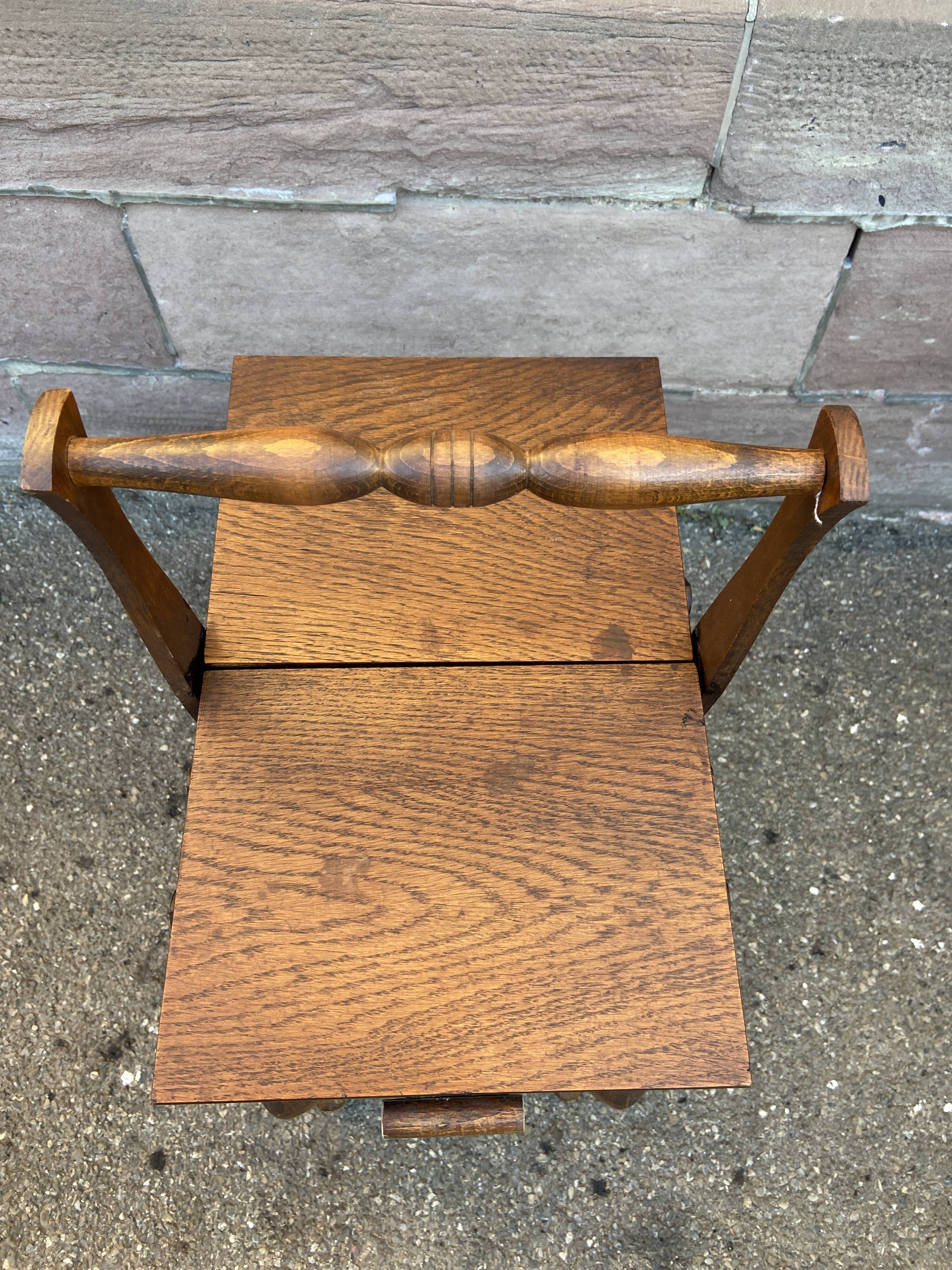 Polished art vintage scandinavian deco sewing box