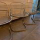 Suite of 4 suspended chairs Chromées Modele Sabrina by Gastone RINALDI