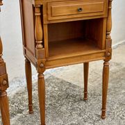 Paire de chevets bois fruitier vintage 1960