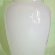 Vintage hanging lamp lampion, glass and metal years 1950