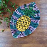 Multicolored pineapple pattern plate