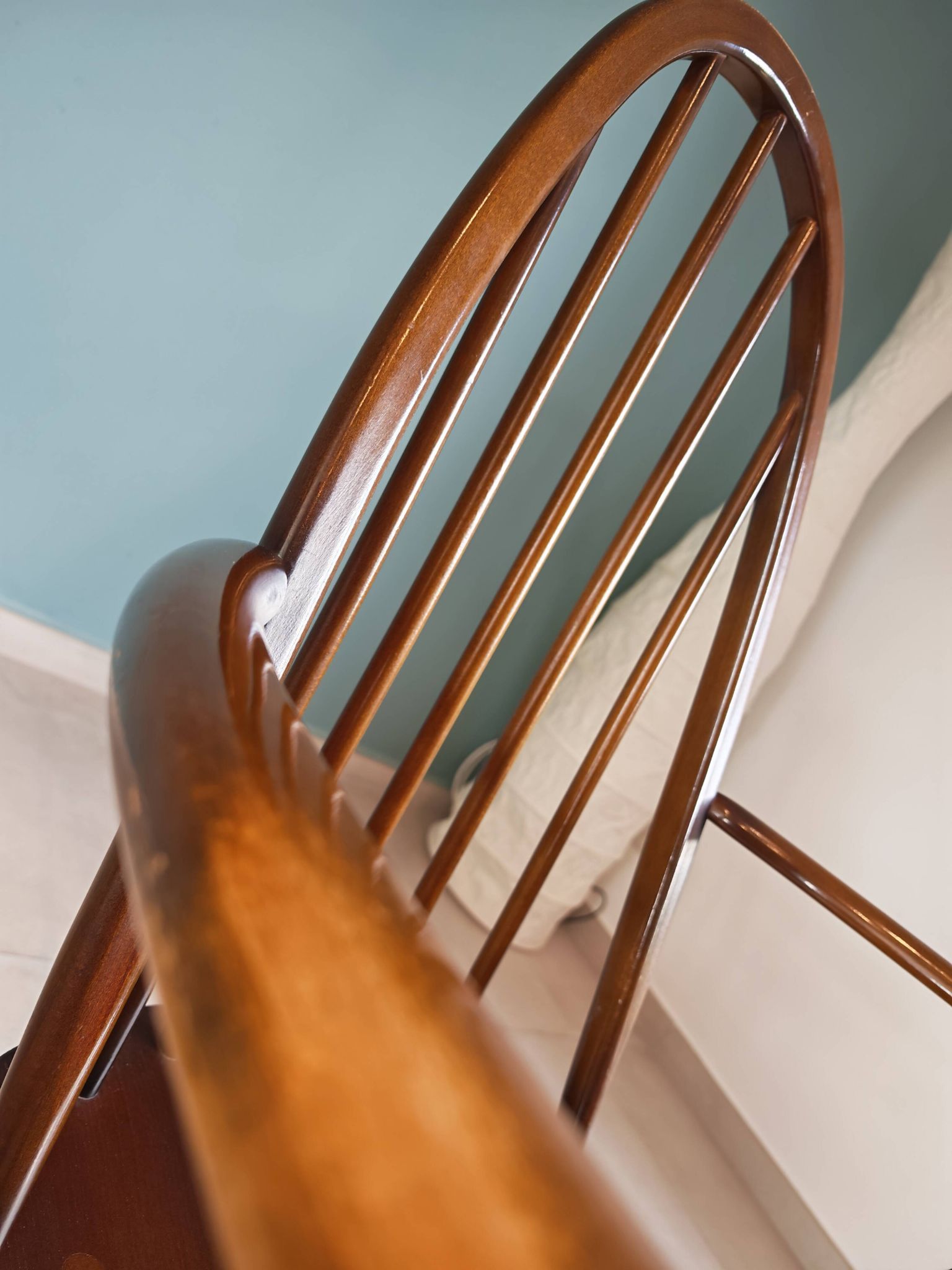 Chair & Armchair Set with Slats 1960 — Attributed to Ercol Goldsmith (St