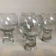 Four large bubble-style glasses by Kosta Boda.