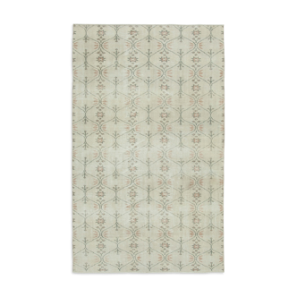 Handmade oriental beige rug 160 cm x 259 cm