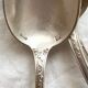 8 silver-plated metal soup spoons SFAM with acanthus and monogram decoration