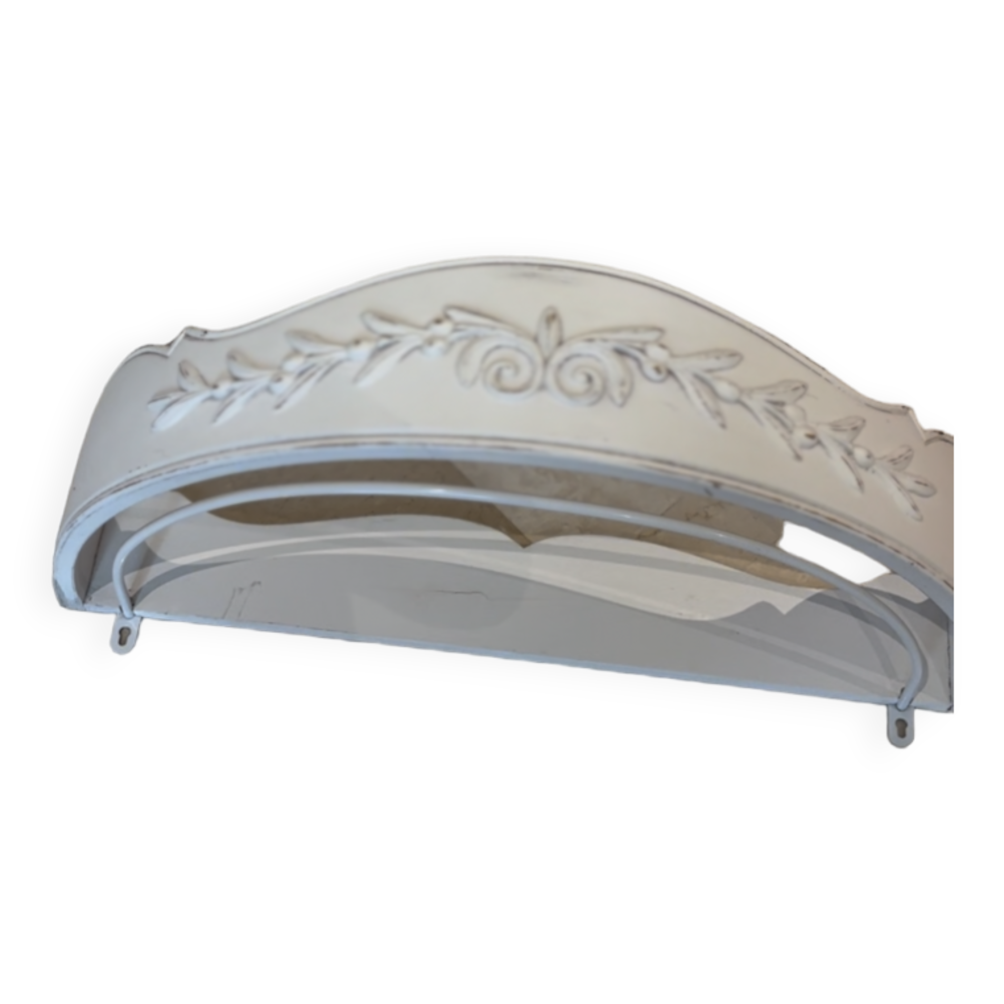 Hanging canvas headboard