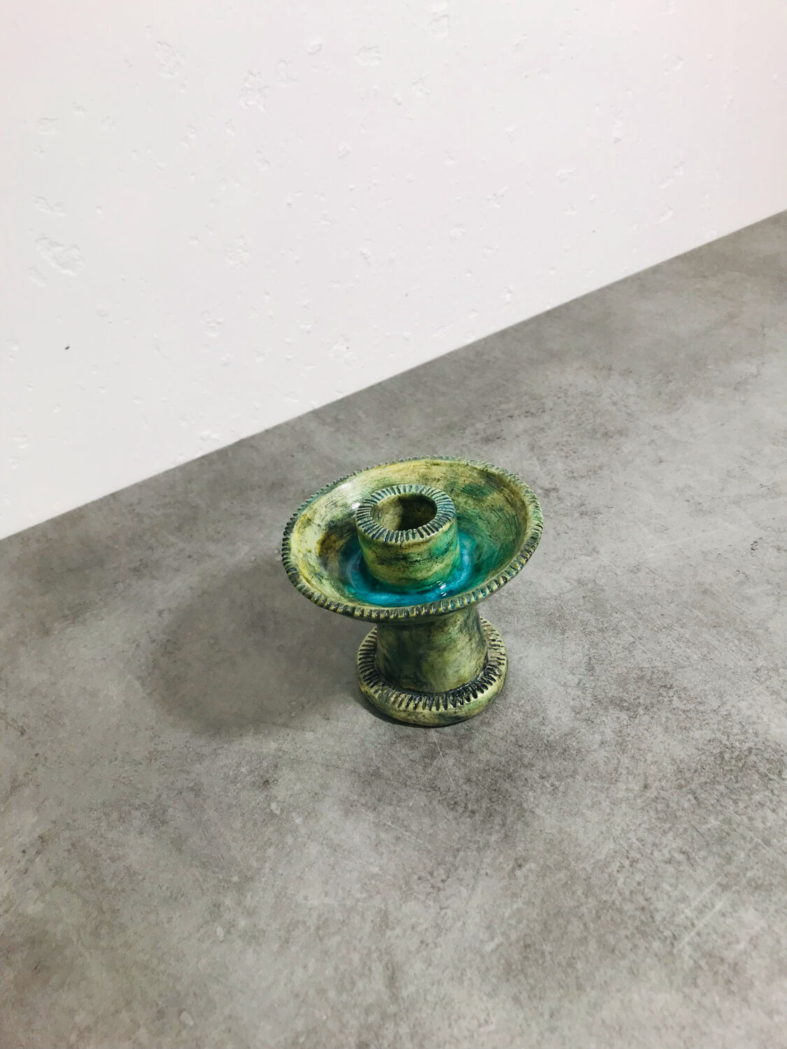 Les Arcs ceramic candle holder