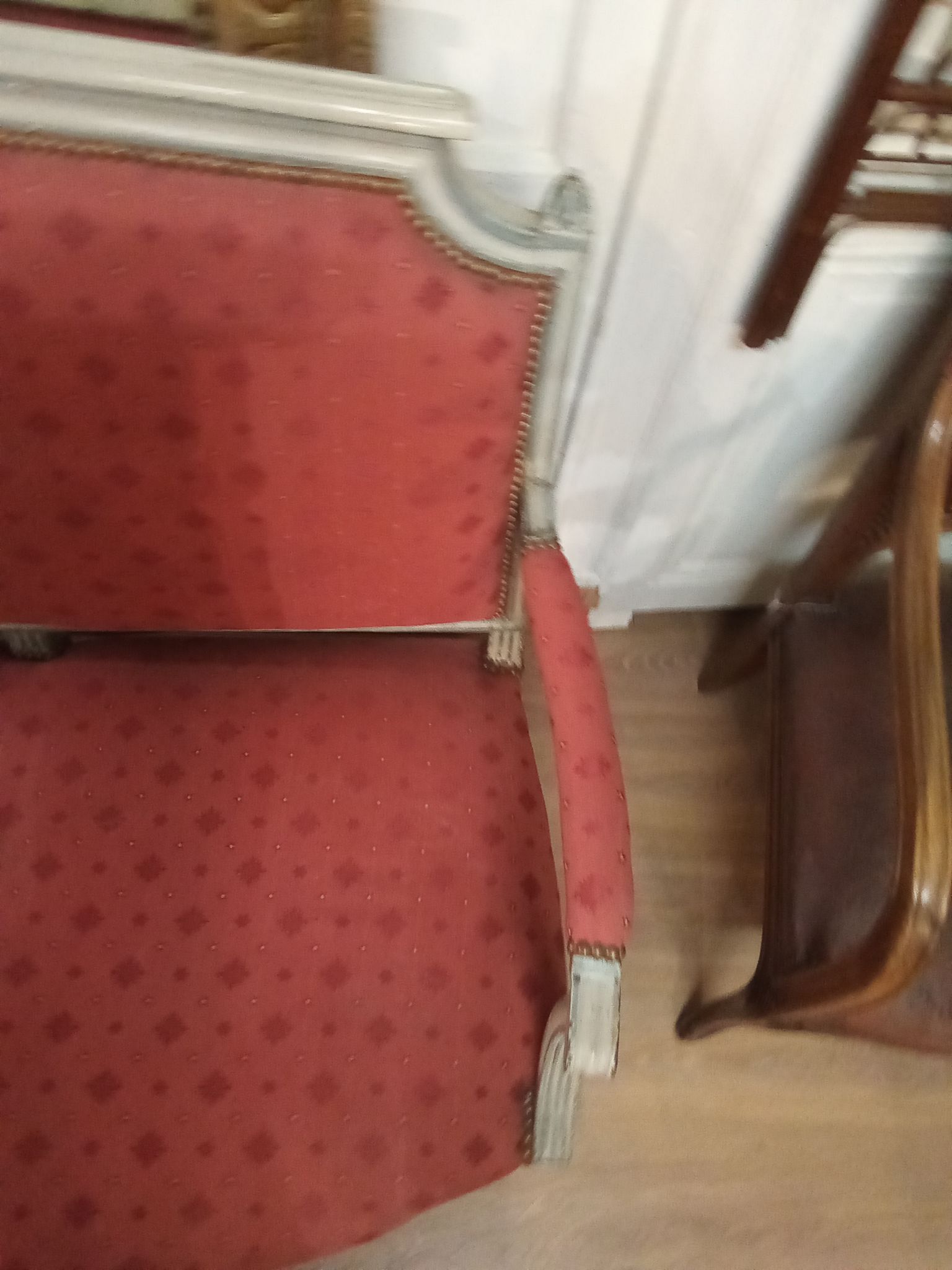 Canapé banquette d'époque Louis XVI