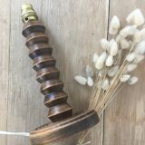 Solid wood lamp foot "zigzag" 40s-50s