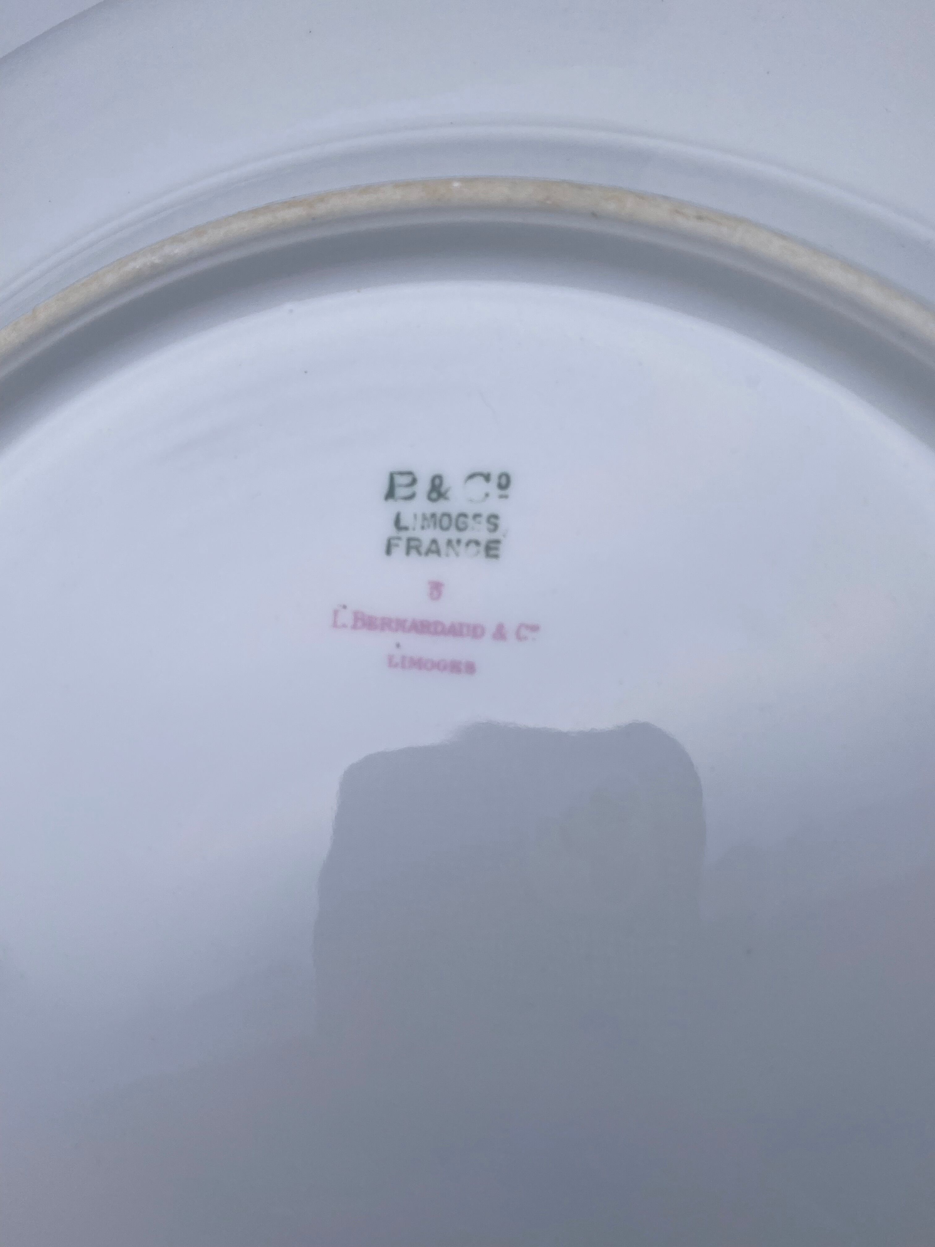 Service porcelain plates Limoges collab Bernardaud