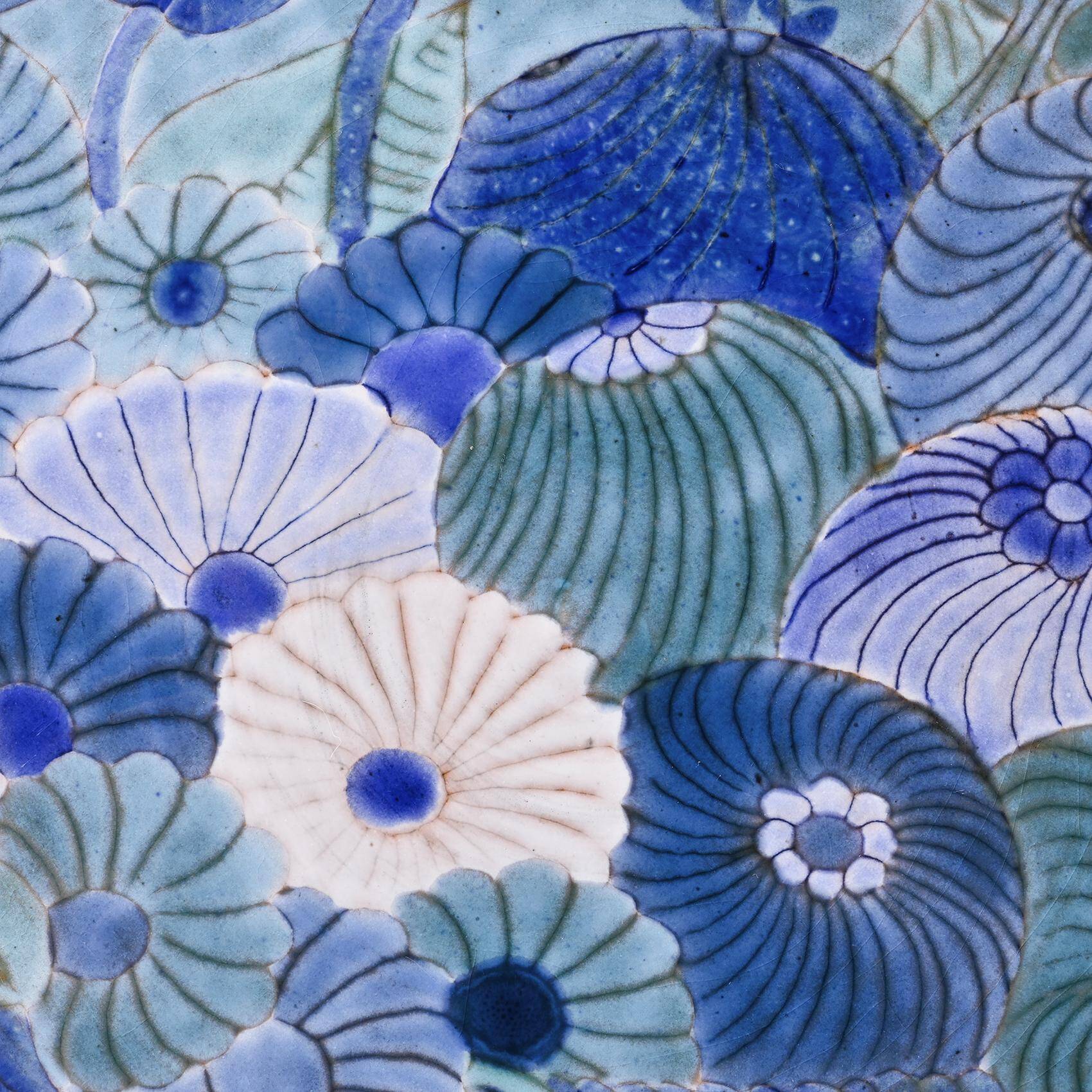 Large ceramic dish by Robert and Jean Cloutier, circa 1960