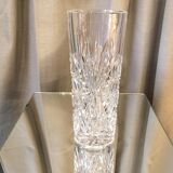 Bohemian crystal tube vase