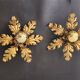 Gilded hand-forged Florentine wall lamp Hans Kögl style, Italy