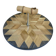 Plateau service straw marquetry