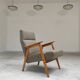Paire de fauteuils 6956 restaurée  par Interier Praha , production 1965