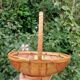 Retro egg wicker basket