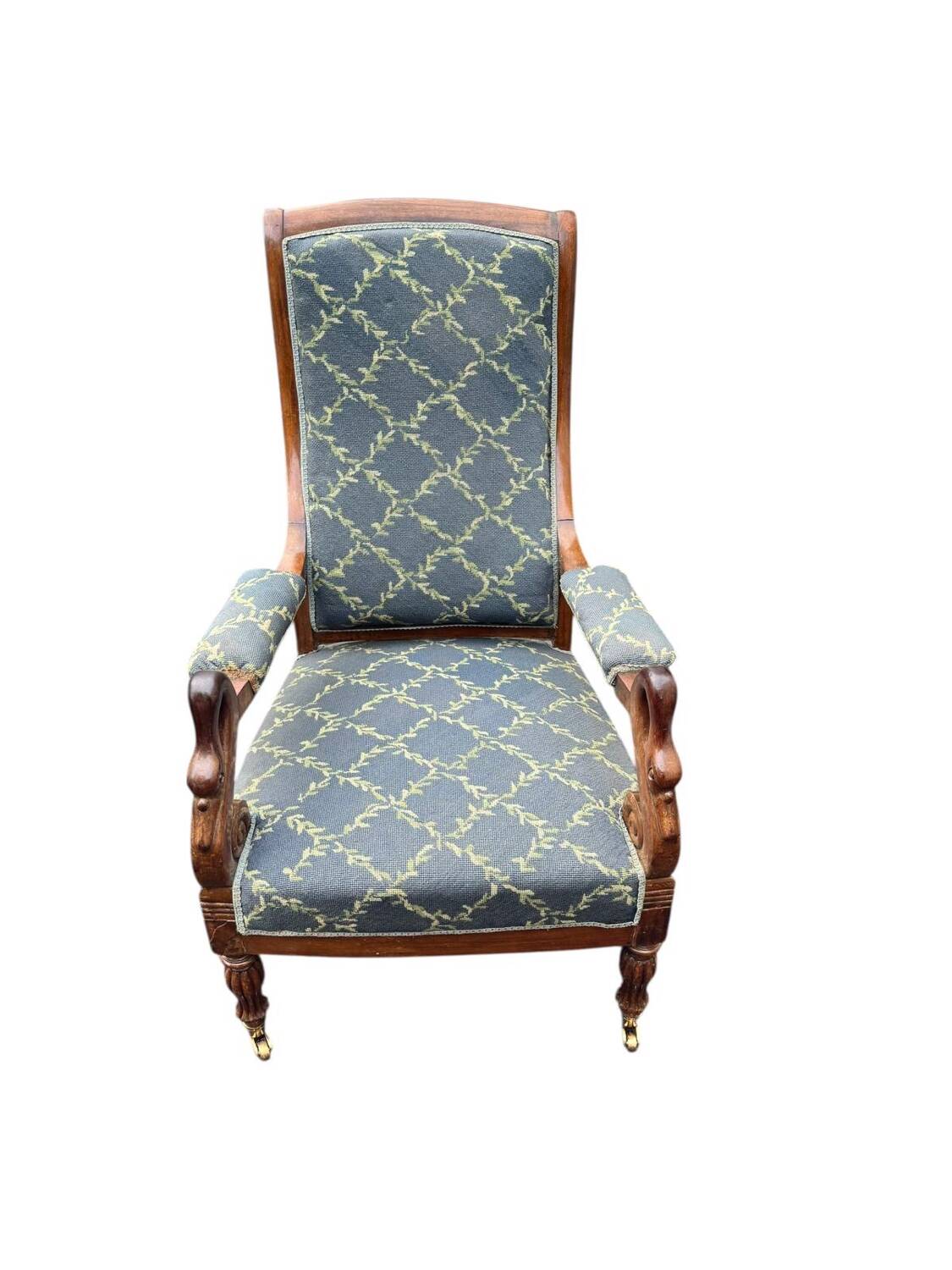 Fauteuil Voltaire "col de cygne" – XIXe siècle