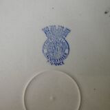 Lot of 6 flat plates, red décor