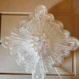 Textured glass ceiling lamp