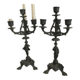 Pair of antique candlesticks