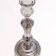 Large mercury glass candlestick from the 19th century.