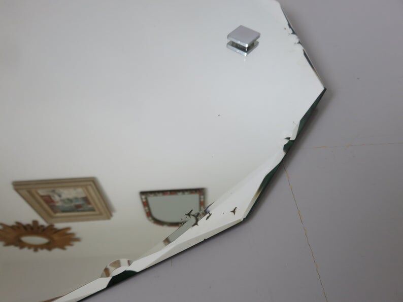 Mirror beveled art deco 30 40s 59x42cm