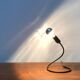 Lightworm minimalist table lamp by Walter Schnepel for Tecnolumen.