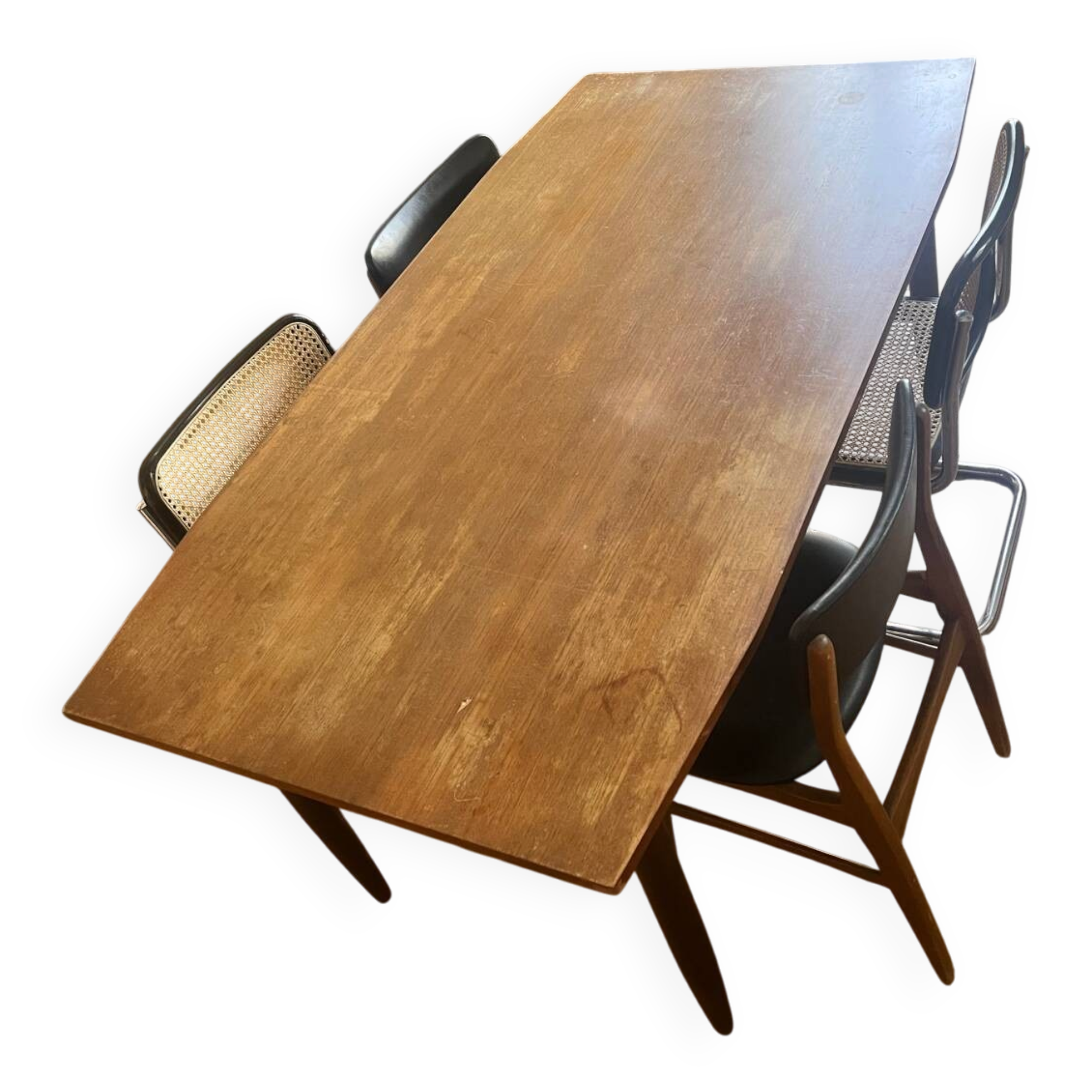 Scandinavian extendable wooden table