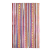 Tapis de zone vintage turc Oushak fait main en laine et coton rose des années 1970 178x281
