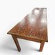 XL vintage solid wood dining table / farmhouse table