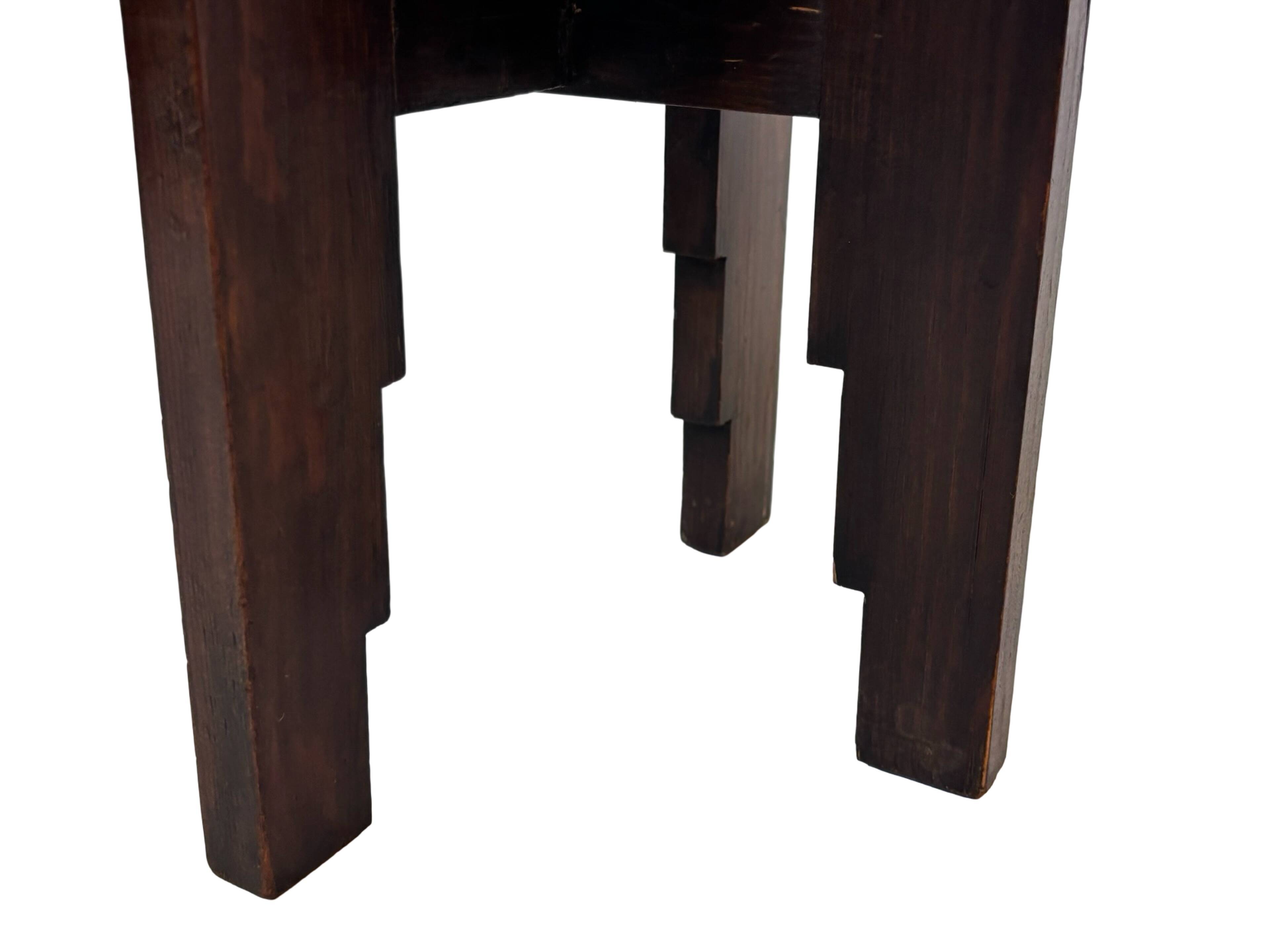 Support de plante Art Déco table d'appoint design École d'Amsterdam minimaliste