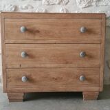 Commode ancienne en chêne massif brut
