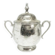 Sucrier, Art Nouveau Art Déco, laiton argenté, Suède, années 1920