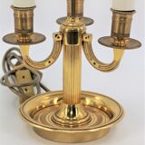 Lampe bouillotte bronze doré style Empire
