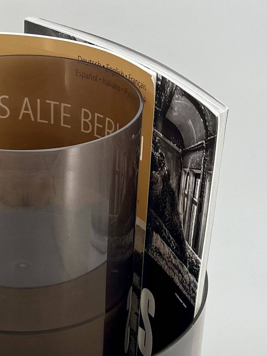 Vintage Swivel Magazine Rack by OPI Milano, Cini & Nils 1969, Italy