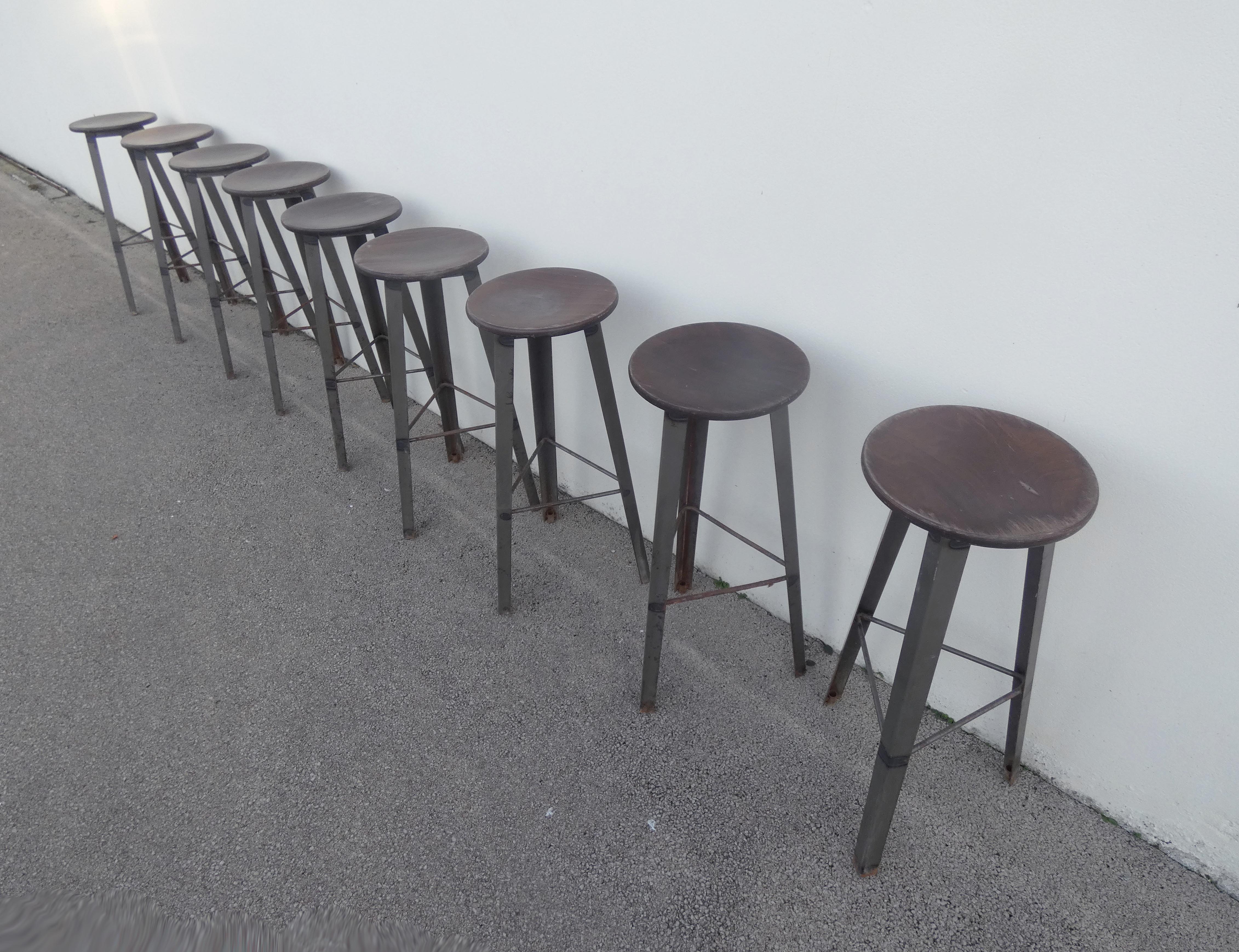 Industrial bar stool