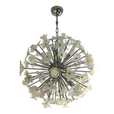 Lustre contemporain Sputnik en verre de Murano à fleurs « Bouquet »